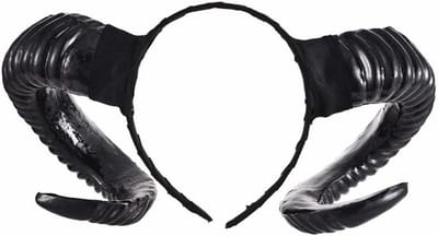 Gothic Hoofdband met Schapenhoorns voor Halloween Cosplay en Feestdecoratie, Perfecte Accessoire voor Kostuums