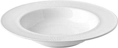 Florina Milano Diep Bord - 23,5 cm - Wit Opaal Glas