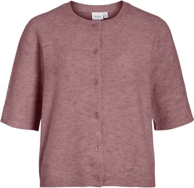 Vila Vest Viliga 2/4 O-neck Knit Cardigan - N 14113226 Nostalgia Rose/melange Dames Maat - M
