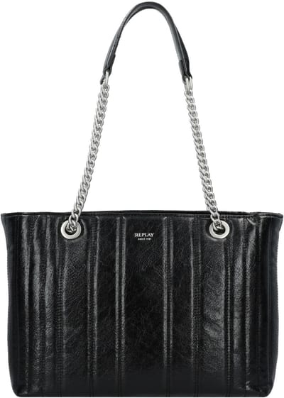 REPLAY Schoudertas Shopper Black Zwart