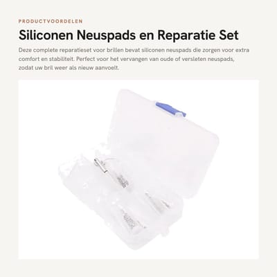 Dailygoods- Neuspads Bril Siliconen 15mm - Neuspads Zelfklevend - Antislip Neuspads - Vervangbare Neuspads - Geschikt voor Brillen - Eenvoudig te Gebruiken - Brillenpads