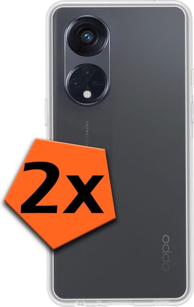 Hoes - 2 Stuks - Geschikt voor OPPO Reno 8T 4G - Sterk & Shockproof - Case Siliconen - Back Cover - Telefoon Hoes - Transparant