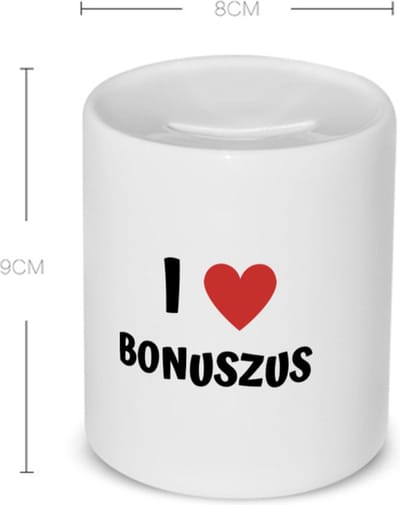 Akyol - i love bonuszus Spaarpot - Zus - de liefste bonuszus - verjaardag - cadeautje voor zus - zus artikelen - kado - geschenk - 350 ML inhoud