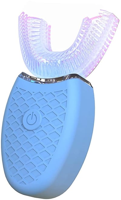 2 in 1 elektrische tandenborstel + tanden bleken - 360° tandenborstel - Smart Whitening Kit tandenborstel - tandenborstel + whitening kit - tanden bleken - tandenborstel - elektrisch - 360° tandenborstel - blauw