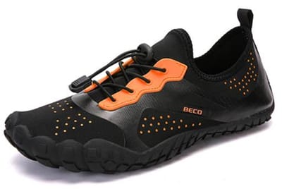 BECO waterschoenen Aqua venture - zwart/oranje - maat 35