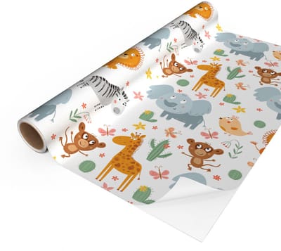 Zelfklevende vinylrol per meter - Afwasbare sticker voor keuken, meubels, kasten of deuren - EXOTISCHE DIEREN - 60x200cm