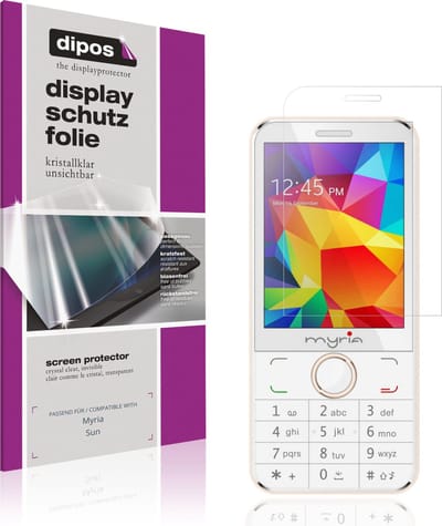 dipos – 4x Beschermfolie geschikt voor Myria Sun | Krasbestendige & heldere Screenprotector Ultra-Thin