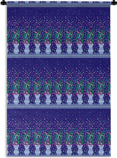 Wandkleed - Wanddoek - Bloemen - Patronen - Lente - 120x180 cm - Wandtapijt