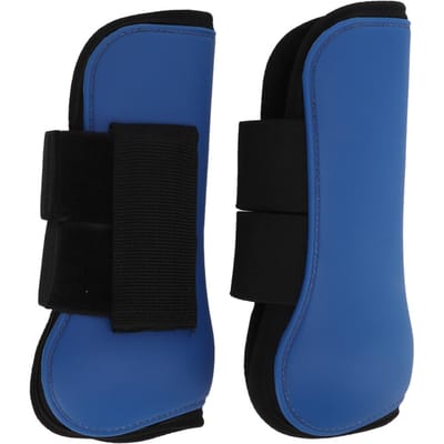 Paardenbeenbeschermers Elastische Demping Binnenpad Paard Voorlaarzen voor Springtraining RijdenBlauw L black