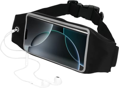 Mobiparts Comfort Fit Sport Belt geschikt voor Apple iPhone 16 Pro - Zwart