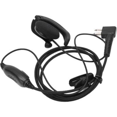 Walkie Talkie Headset Intercom 2-Weg Radio Zwarte Oortjes Universeel Audio Ontvangstsysteem