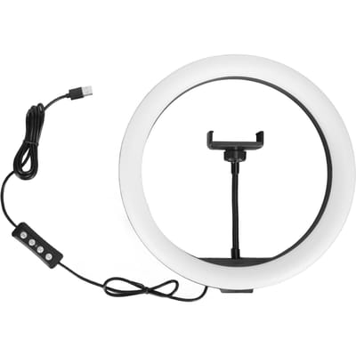 Lumière Circulaire LED 1 4 Pouce Filetée 162 LED Ampoules Économes en Énergie Lumière Circulaire avec Support pour Streaming en Direct