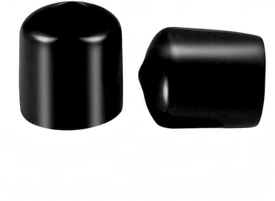 Duurzame PVC rubberen beschermers voor ronde buizen - 10 stuks, binnendiameter 21 mm, zwart