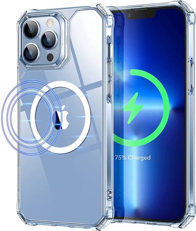 Hoesje Geschikt voor iPhone 13 Hoesje Transparant - met Oplaadfunctie Hoesje Geschikt voor iPhone 13 Shockproof case hoesje doorzichtig - met Oplaadfunctie hoes oplader hoesje Doorzichtig - Hoesje Geschikt voor iPhone 13 met Oplaadfunctie Case