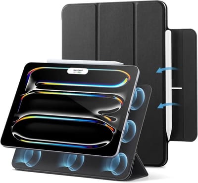 ESR Rebound Magnetic Hoes Geschikt voor iPad Pro 11 (2024/2025) - Magnetische Book Case - Standaard - Sleep/Wake Functie - Zwart