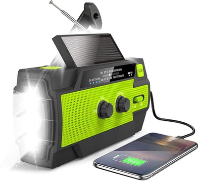 Noodradio – Solar Emergency Radio – Kamperen Outdoor Survival Radio – Powerbank – Zaklamp – Zonne Energie
