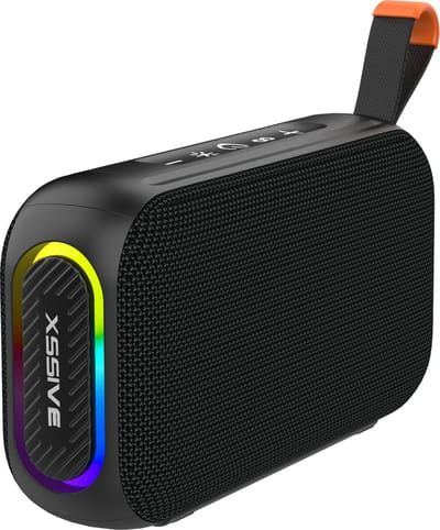 Xssive BSP21 Draadloze Bluetooth Speaker - Compacte Stereo Speaker - 8W - Met RGB verlichting - USB/SD/FM-Radio - Draagbaar - Zwart