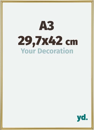 Your Decoration - Fotolijst A3 29,7x42 cm - Kunststof - Goud - Annecy