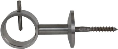 Kabeldrager - Kabelhouder - Leuning Bevestiging - Incl. stokschroef - 40 mm diameter - Roestvrij staal
