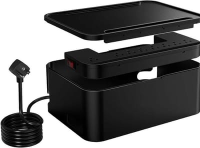Thuys – Stekkerdoos – Met Kabelmanagementbox – 8 Stopcontacten & 3 USB – Poorten – 1,8 m Verlengkabel