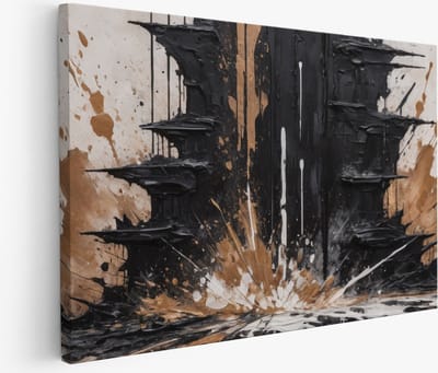Saammp Muurcirkel Hout - Uil in de sneeuw - winter - Dieren - Ø 80 - Wandcirkel - Wanddecoratie Cirkel - muurdecoratie Woonkamer - Slaapkamer decoratie - Rond Schilderij