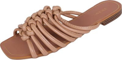 Slippers voor dames in biologisch leer VICES 36 EU