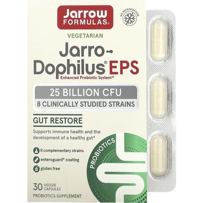 Jarrow Formulas, Jarro-Dophilus EPS, 25 miljard, 30 plantaardige capsules