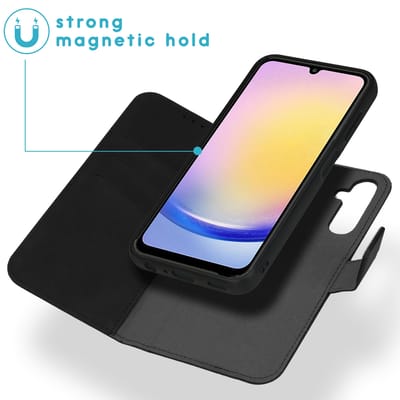 imoshion Hoesje - Geschikt voor Samsung Galaxy A25 (5G) - Uitneembare 2-in-1 Luxe Bookcase - Zwart