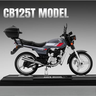 Simulatie 1/12 Cb125 Motorfiets Model Met Geluid Licht Diecast Speelgoed Motorfiets Collectie Miniatuur Auto Huis Decoratie gray