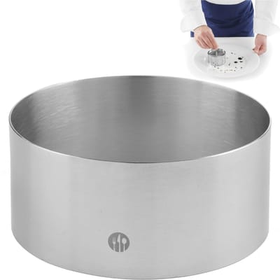 HENDI Ronde voedselring – roestvast staal – vaatwasmachinebestendig – ø80x(H)45mm