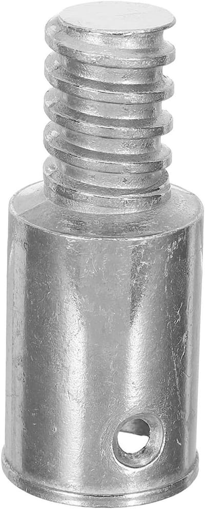 Reparatietip Bezemsteel - Adapter Verl​engstuk - Stelen Repareren - Metalen Schroefdraad - 093 inch - Zilver