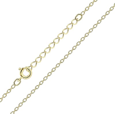 WeLoveSilver - gold plated ketting - 925 zilver - 45 cm - luxe