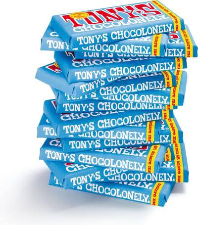 Tony's Chocolonely Chocolade Reep Donkere melk 42% 15 x 180 gram Chocola