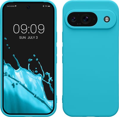 kwmobile telefoonhoesje geschikt voor Google Pixel 9 - Hoesje voor smartphone - Precisie camera uitsnede - In ijsblauw