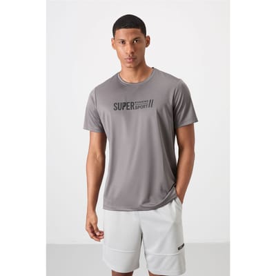Heren Geprinte Ronde Hals T-Shirt