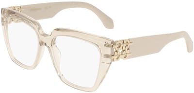 Ferragamo SF3041E Transparent beige 53/16/140 WOMAN Brilmonturen