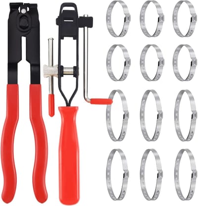 MTTProducts - 14pcs Shaft Cuffs - Klemmen Set - Inclusief verstelbare slangklemmen - Handig voor auto-onderhoud - Professionele gereedschapset - Geschi...