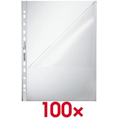 Leitz Hoge Kwaliteit Showtas - A4 - 0,09 mm - 11-gaats - 100 stuks - Transparant