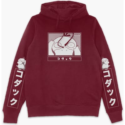 Pokémon Psyduck Hoodie - Burgundy - S