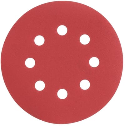 Radix - Schuurschijf - Pro - Klittenband 125 mm - P180 – 8 stofgaten (10 stuks)