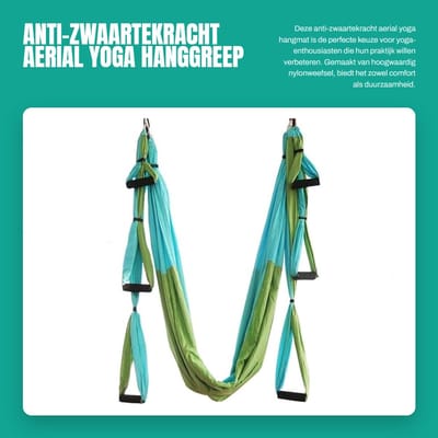 Dailygoods- Aerial Yoga Hangmat - Anti-zwaartekracht - Inversi-sling - Verstelbare Hoogte - Hoogwaardig Nylonweefsel - Comfortabele Training