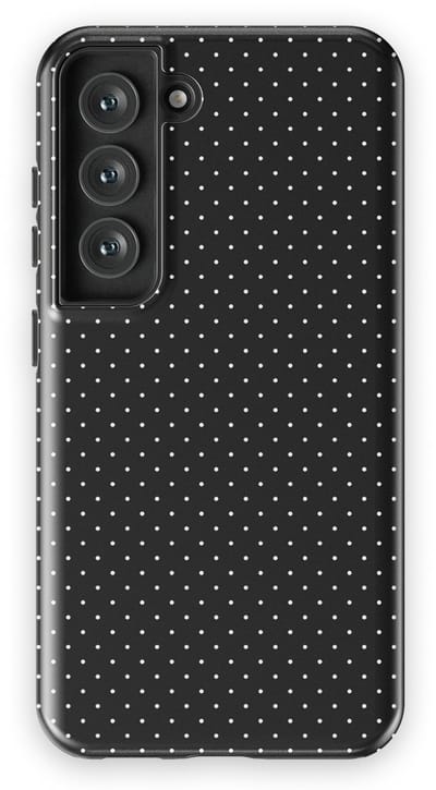 Micro Dots Tough Hoesje Samsung Galaxy S23 | Geschikt Voor Mag | Stippen Motief Backcover Samsung Galaxy S23 Mono Chic