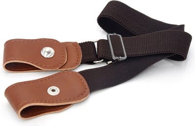 Finnacle - Flexibele Riem - Gespvrij/Rekbaar/Stretch - in zwart