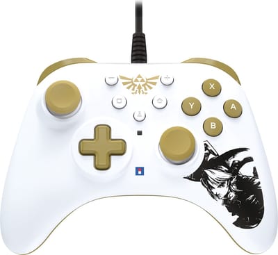 HORI - HORIPAD Turbo Wired Controller voor Nintendo Switch - Zelda - Officieel gelicentieerd door Nintendo