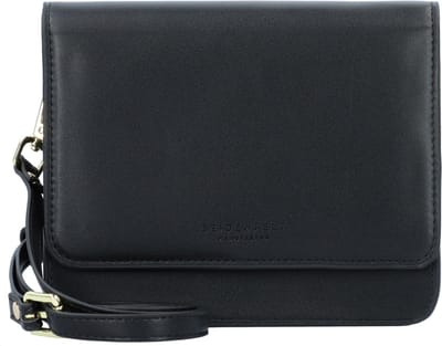 SEIDENFELT MANUFAKTUR Schoudertas Avondtas Nees Crossbody Bag Black / Gold Zwart