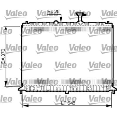 Radiator, motorkoeling VALEO 735501