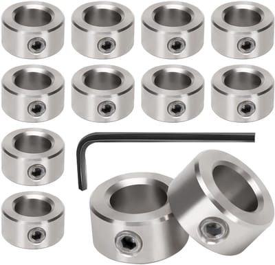 Dailygoods- Stelringen 12 Stuks - Diepteaanslagringen - Borgring - Asbeveiligingsring - Klemring - Staal, 4 mm ID, Duurzaam - Diepteaanslagring