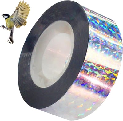 Bird Repellent Tape - 80m x 2.2cm Vogelafschrikband voor Tuinen, Balkons en Fruitbomen, Bescherming van Gewassen, Bloemen en Planten tegen Vogels