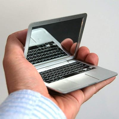 Mini Zaklaptop Spiegel Computer Glazen Spiegel Thuis Notebook Spiegels