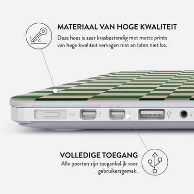 Burga Hardshell Cover voor de Apple MacBook Pro 16 inch (2021 / 2023 M3 / 2024 M4 / 2026 M5) - Ivy League